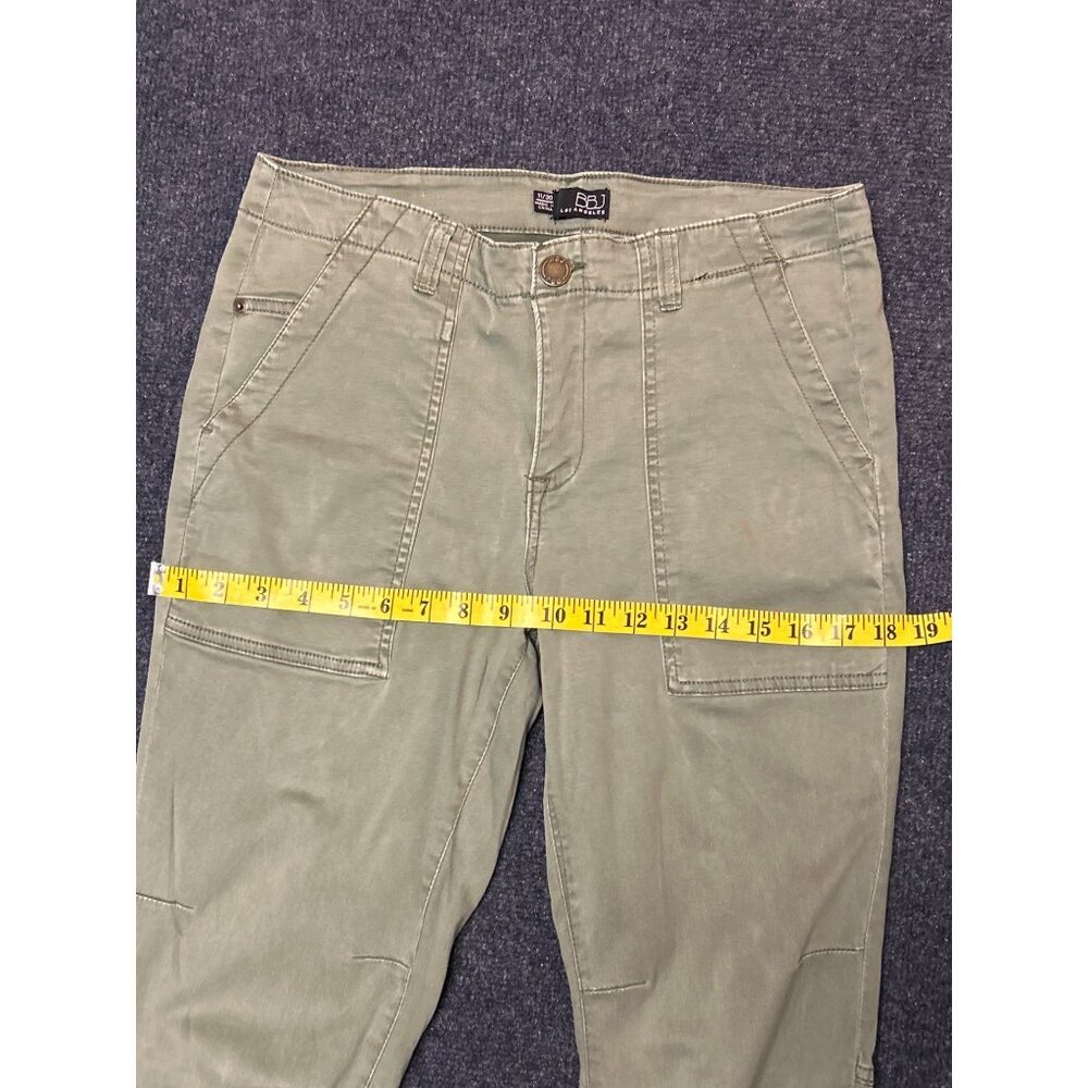 BBJ Los Angeles Olive‎ Green Cargo Pants 30 Waist Cotton Blend Juniors 11 - Picture 5 of 12